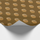 Polka gouden stippen cadeaupapier (Hoek)