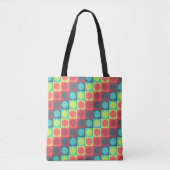 Polka Grid opvrolijken Tote Bag (Voorkant)