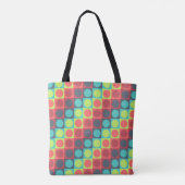 Polka Grid opvrolijken Tote Bag (Achterkant)