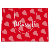 Polka Hart Gift Bag Groot Cadeauzakje (Voorkant)