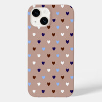 Polka harten bleek bruin