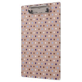 Polka harten bleek bruin klembord (Links)