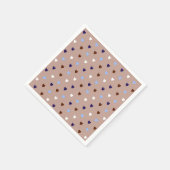 Polka harten bleek bruin servet (Hoek)