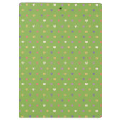 Polka harten groen klembord (Achterkant)