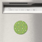 Polka harten groen magneet (Insitu (Vaatwasser))