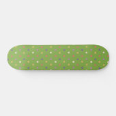Polka harten groen persoonlijk skateboard (Horizontaal)