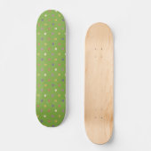 Polka harten groen persoonlijk skateboard (Voorkant)