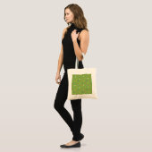Polka harten groen tote bag (Voorkant (model))