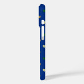 Polka harten in turkoois tinten Case-Mate iPhone case (Achterkant / Links)