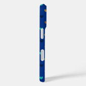 Polka harten in turkoois tinten Case-Mate iPhone case (Achterkant / Rechts)