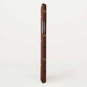 Polka harten op kilim bruin Case-Mate iPhone case (Achterkant / rechts)
