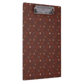 Polka harten op kilim bruin klembord (Rechts)