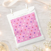 Polka harten roze bedankzakje (Geknipt)
