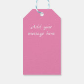 Polka harten roze cadeaulabel (Achterkant)
