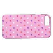 Polka harten roze Case-Mate iPhone case (Achterkant (Horizontaal))