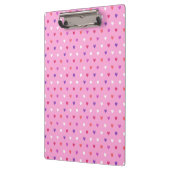 Polka harten roze klembord (Links)