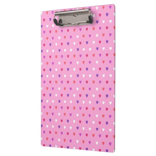 Polka harten roze klembord (Links)