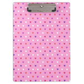 Polka harten roze klembord (Voorkant)