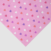 Polka harten roze tissuepapier (Detail)
