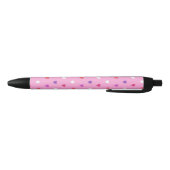 Polka harten roze zwarte inkt pen (Bodem)