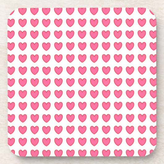 Polka Hearts Bier Onderzetter (Voorkant)