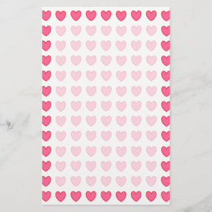 Polka Hearts Briefpapier