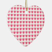 Polka Hearts Keramisch Ornament (Rechts)