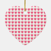 Polka Hearts Keramisch Ornament (Achterkant)