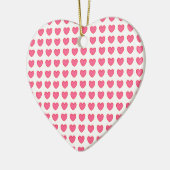 Polka Hearts Keramisch Ornament (Links)