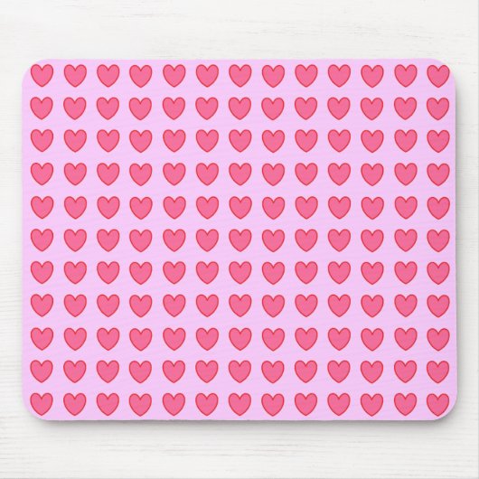 Polka Hearts Mousepad Muismat (Voorkant)