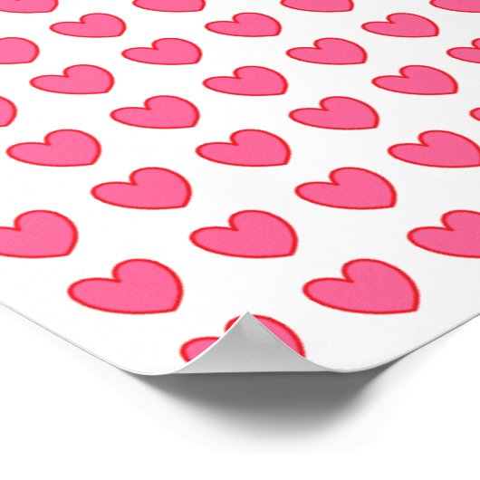 Polka Hearts Poster (Hoek)
