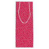 Polka Hearts Wine Gift Bag Wijn Cadeautas (Achterkant)