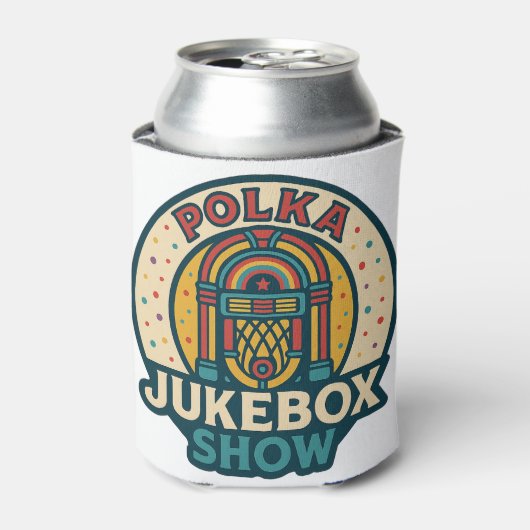 Polka Jukebox Logo Can Cooler (Blikje Voorkant)
