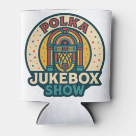 Polka Jukebox Logo Can Cooler