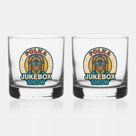 Polka Jukebox Logo Drinkservieset Whisky Glas