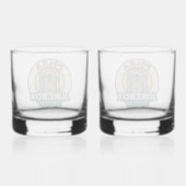 Polka Jukebox Logo Drinkservieset Whisky Glas (Achterkant)