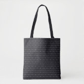 Polka lijnen tote bag (Voorkant)