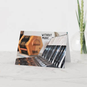 Polka Lover Accordeon Accordeonist Denken aan u Kaart