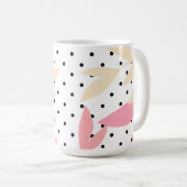 Polka Pattern, 15oz Coffee Mug Koffiemok (Voorkant rechts)