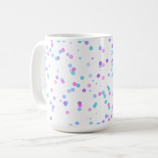 Polka Pattern, 15oz Coffee Mug Koffiemok (Voorkant links)