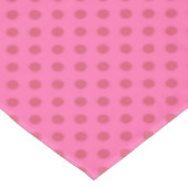 Polka pink, retro, roze tafelkleed (Gekanteld)