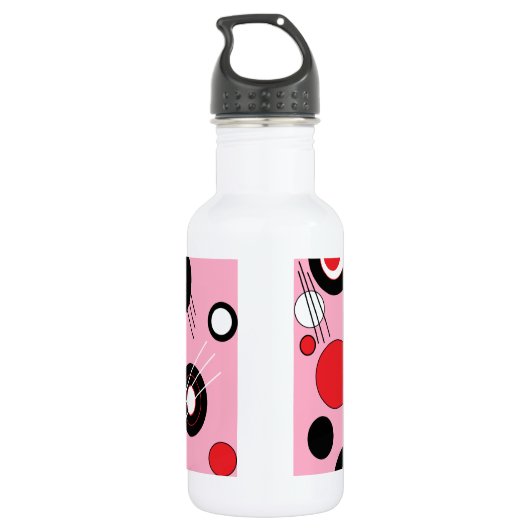 Polka Pink Waterfles (Achterkant)