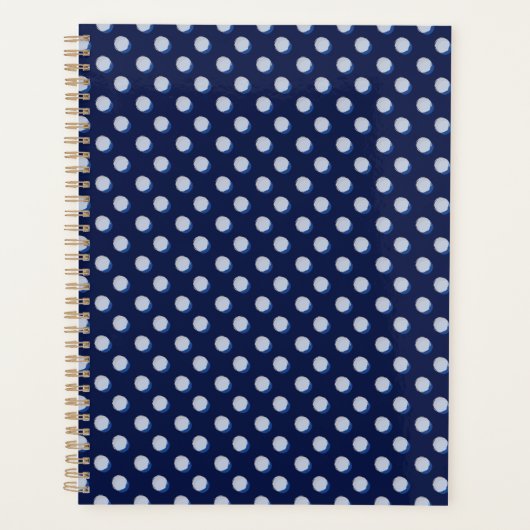 Polka Play Navy Blue Planner (Voorkant)