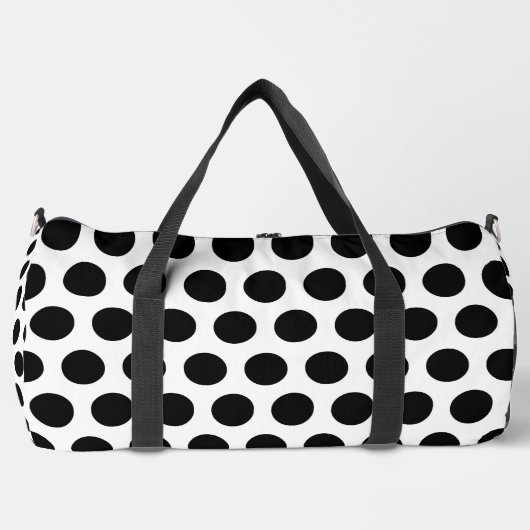 Polka Print Cut Naai Grote Duffel Bag Plunjezak (Voorkant)