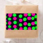 Polka-punten/cirkels Etiket (Insitu)