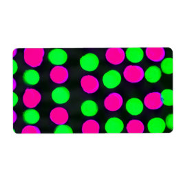 Polka-punten/cirkels Etiket