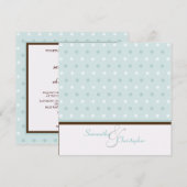 Polka-punten/hedendaagse uitnodigingen (Voorkant / Achterkant)