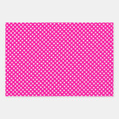 polka-punten in fluorescerende roze inpakpapier vel (Voorkant 3)
