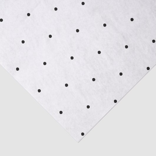 Polka-punten Zwart-wit patroon elegant Tissuepapier (Detail)