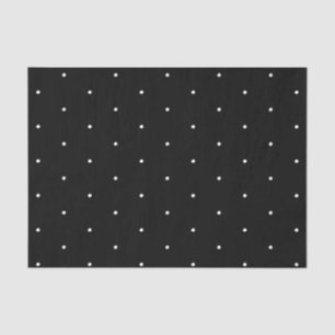 Polka-punten Zwart-wit patroon elegant Tissuepapier